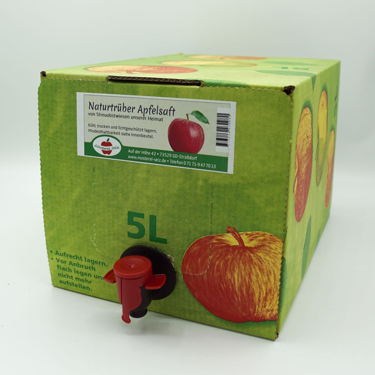 apfelsaft aufbewahren Apfelsaft Naturtrüb 5L – Mosterei Seiz